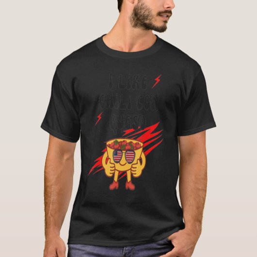 Nationale Vragendag grappigheid waar ik van Chili T-shirt (Voorkant)