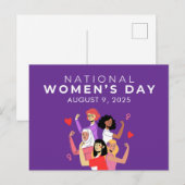 Nationale Vrouwendag Briefkaart (Voorkant / Achterkant)