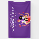 Nationale Vrouwendag Spandoek (Verticaal)