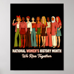 Nationale vrouwengeschiedenis maand 2026 feministi poster