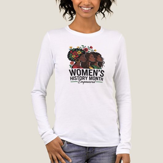 Nationale vrouwengeschiedenis Tri-Blend shirt (Voorkant volledig)