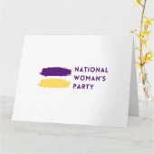 Nationale Vrouwenpartij Logo 1916 Kaart (Gele Bloem)