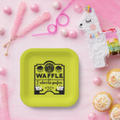 Nationale wafeldag papieren bordje (Feest)