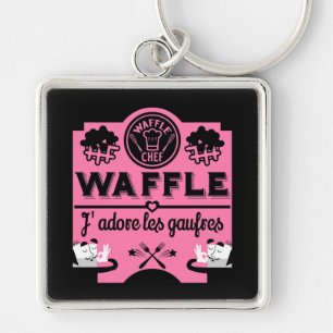Nationale wafeldag sleutelhanger