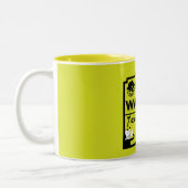 Nationale wafeldag tweekleurige koffiemok (Links)