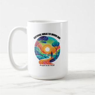 Nationale Wandeling naar Werkdag Koffiemok