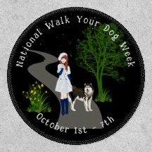 Nationale wandeling uw hond week patch