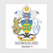Nationale wapenlaag van de Salomonseilanden Sticker (Vel)