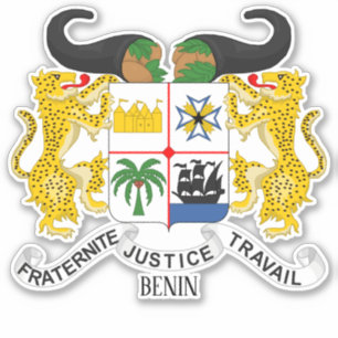 Nationale wapenschild Benin Sticker
