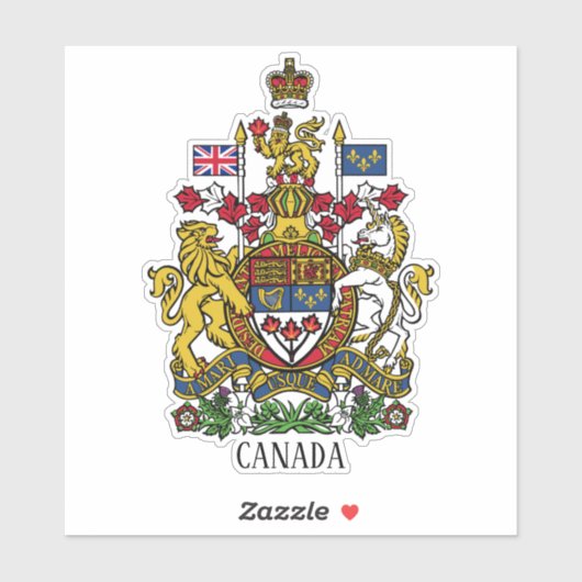 Nationale wapenschild van Canada Sticker (Vel)