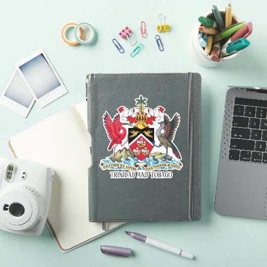 Nationale wapenstilstand van Trinidad en Tobago Sticker (iPad Cover)