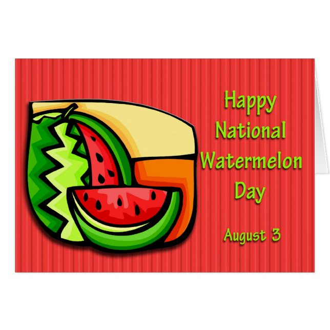 Nationale watermeloendag 3 augustus (Voorkant Horizontaal)