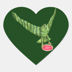 Nationale Watermeloendag Adelaar Hart Sticker