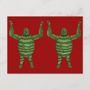 Nationale Watermeloendag Gorilla Briefkaart