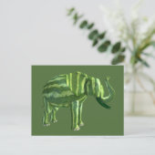 Nationale Watermeloendag Olifant Briefkaart (Staand voorkant)