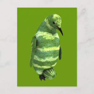 Nationale watermeloendag Penguin Briefkaart