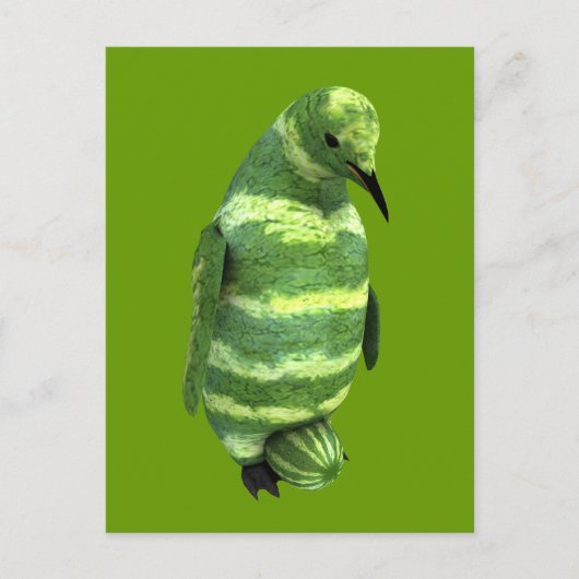 Nationale watermeloendag Penguin Briefkaart (Voorkant)