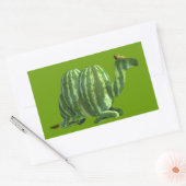 Nationale watermeloendag rechthoekige sticker (Envelop)