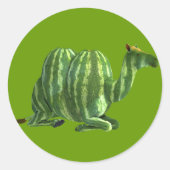 Nationale watermeloendag ronde sticker (Voorkant)