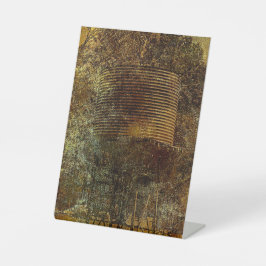 nationale watertank reclamebord met voetstuk