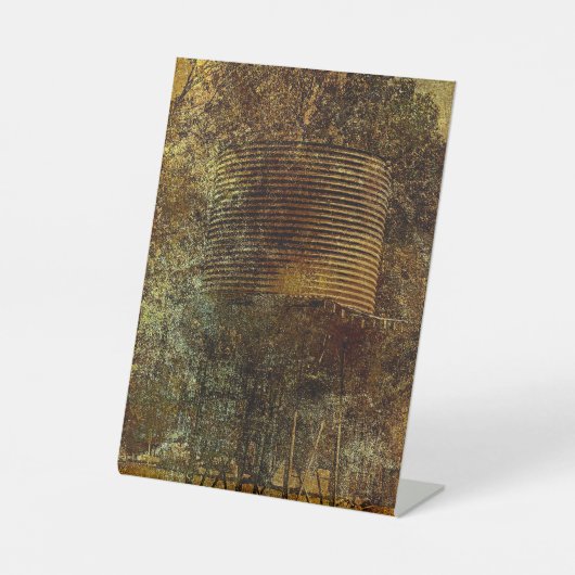 nationale watertank reclamebord met voetstuk (Voorkant)