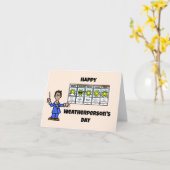 Nationale Weathermans Day Kaart - Mannelijk (Gele Bloem)