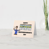 Nationale Weathermans Day Kaart - Mannelijk (Voorkant)