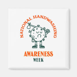 Nationale week van de Bewustmaking van de Handwas Magneet