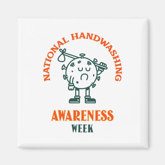 Nationale week van de Bewustmaking van de Handwas Magneet (Voorkant)
