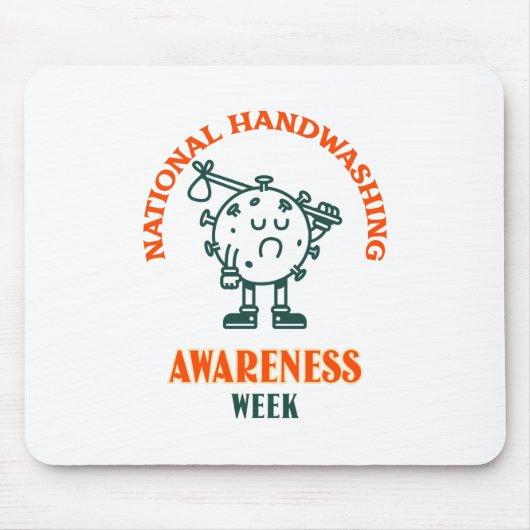 Nationale week van de Bewustmaking van de Handwas Muismat (Voorkant)