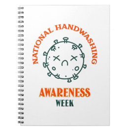 Nationale week van de Bewustmaking van de Handwas Notitieboek