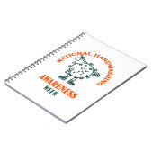 Nationale week van de Bewustmaking van de Handwas Notitieboek (Linkerzijde)