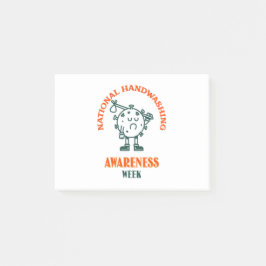 Nationale week van de Bewustmaking van de Handwas Post-it® Notes