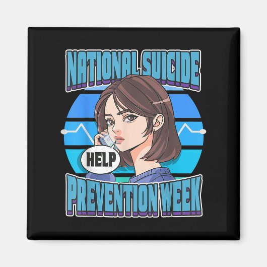 Nationale week van zelfmoordpreventie ondersteunt magneet (Voorkant)