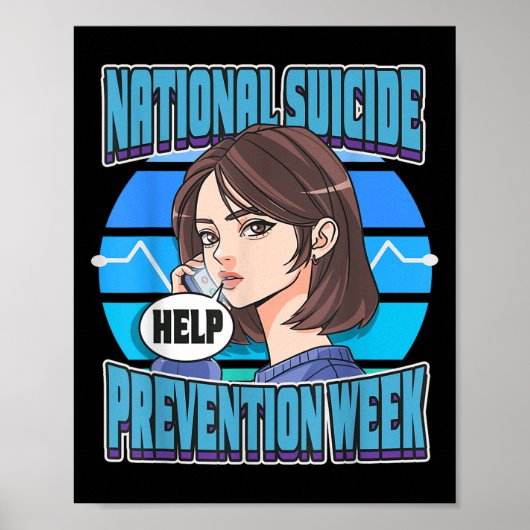 Nationale week voor zelfmoordpreventie ondersteuni poster (Voorkant)