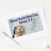 Nationale Weer Dag 5 Februari Rechthoekige Sticker (Envelop)
