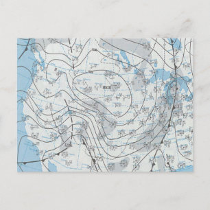 Nationale weerkaart briefkaart