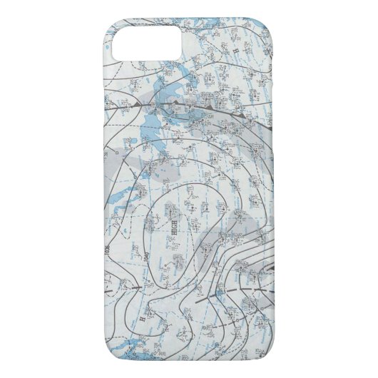 Nationale weerkaart Case-Mate iPhone case (Achterkant)