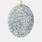 Nationale weerkaart keramisch ornament (Rechts)