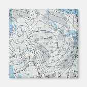 Nationale weerkaart magneet (Voorkant)