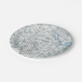 Nationale weerkaart papieren bordje (Gekanteld)