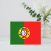 Nationale wereldvlag Portugal Briefkaart (Staand voorkant)