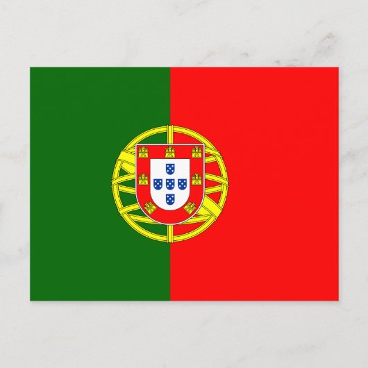 Nationale wereldvlag Portugal Briefkaart (Voorkant)