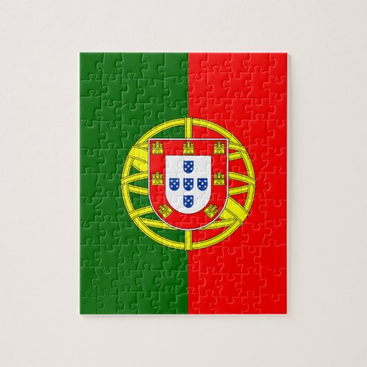 Nationale wereldvlag Portugal Legpuzzel (Verticaal)