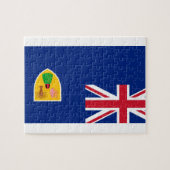 Nationale wereldvlag van de Turks- en Caicoseiland Legpuzzel (Horizontaal)