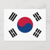 Nationale Wereldvlag Zuid-Korea Briefkaart (Voorkant)