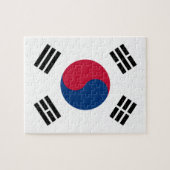 Nationale Wereldvlag Zuid-Korea Legpuzzel (Horizontaal)