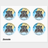 Nationale Werewolf Dag 6 februari Ronde Sticker (Vel)