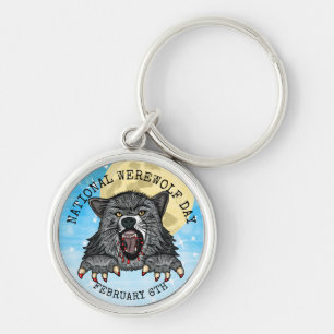 Nationale Werewolf Dag 6 februari Sleutelhanger