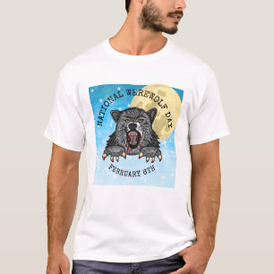 Nationale Werewolf Dag 6 februari T-shirt